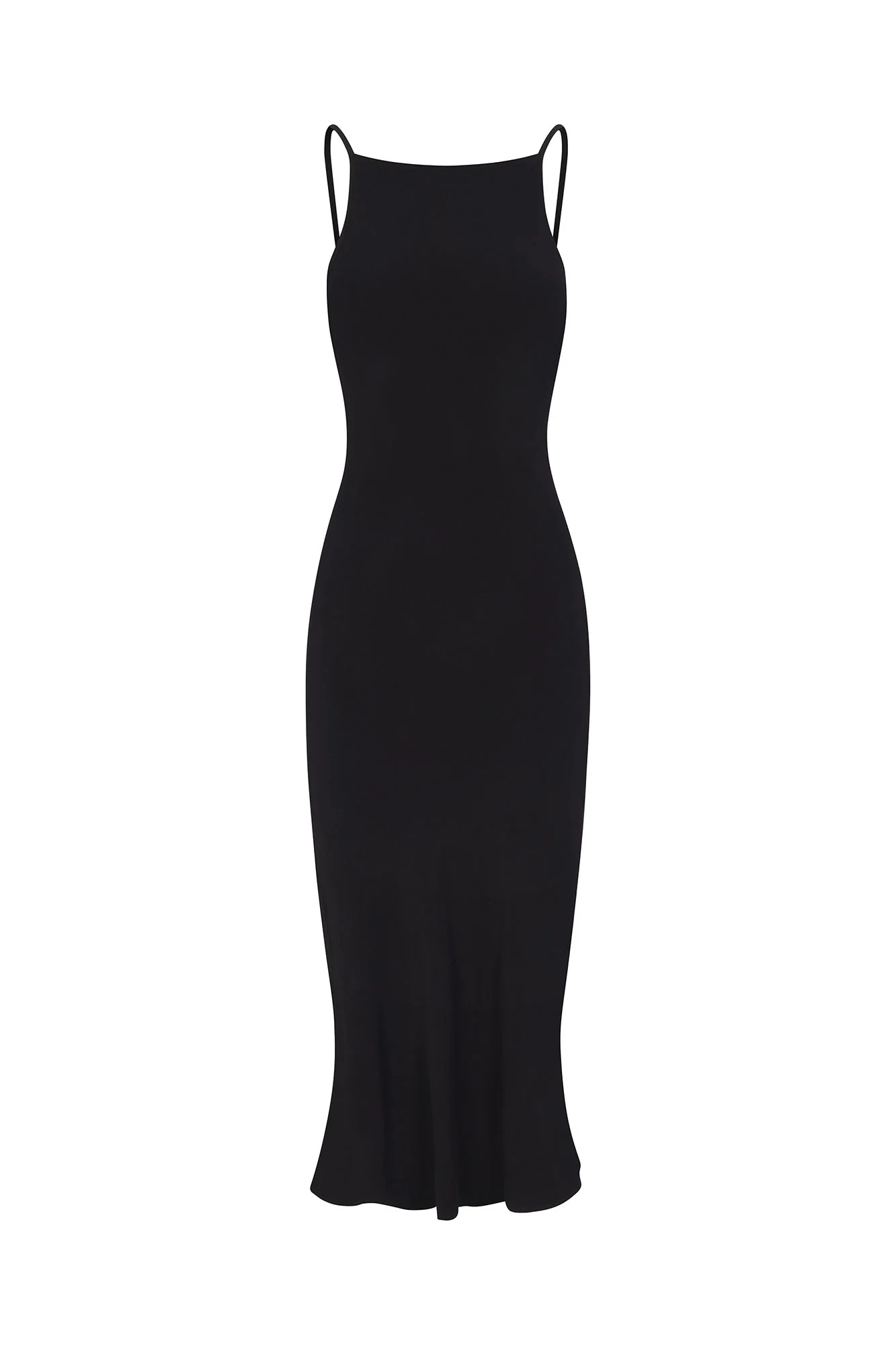Gisele Bias-Cut Midi Dress in Stretch Twill - Image 5